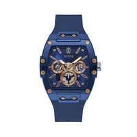 Trend Blue Silicone Strap Chronograph Watch GW0203G7