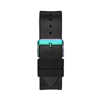 Iridescent Stainless Steel & Leather/Silicone Strap Subdail Watch GW0202G5