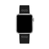 Bracelet en silicone brillant pour montre Apple Watch, mm