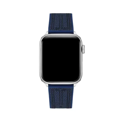 Logo-Detail Silicone Strap For Apple Watch