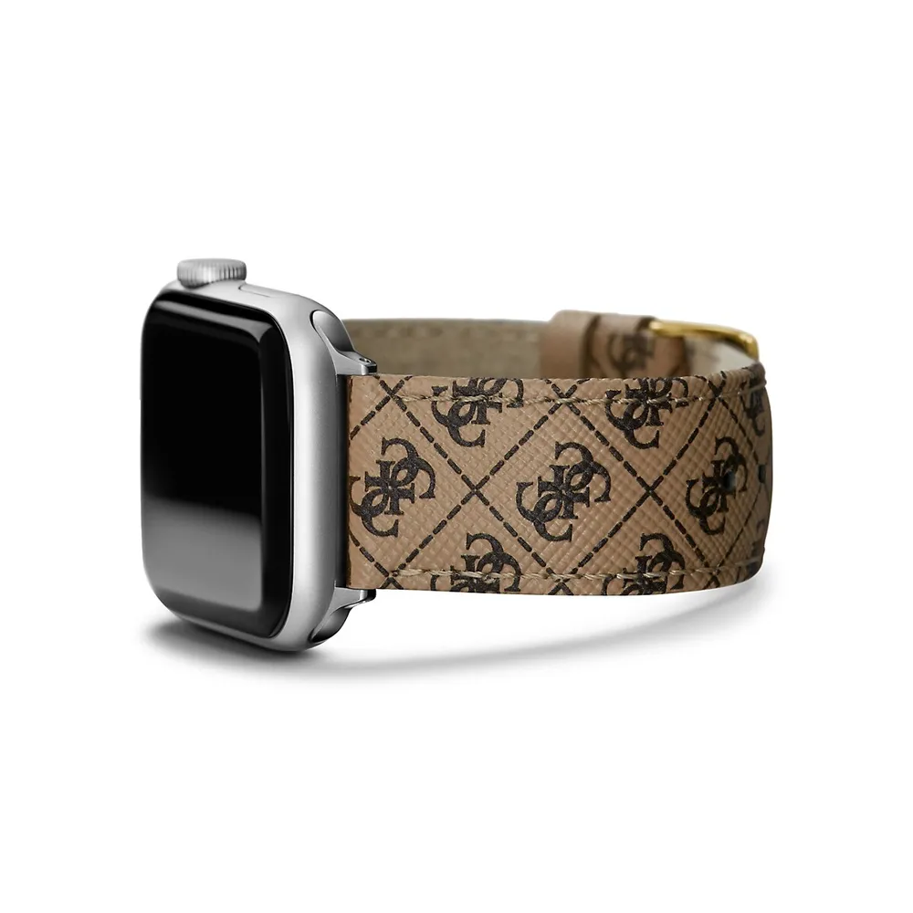 Logo-Print Leather Strap For Apple Watch - 22MM ​CS3001S1