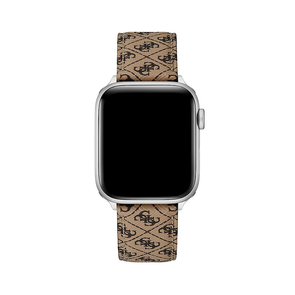 Logo-Print Leather Strap For Apple Watch - 22MM ​CS3001S1