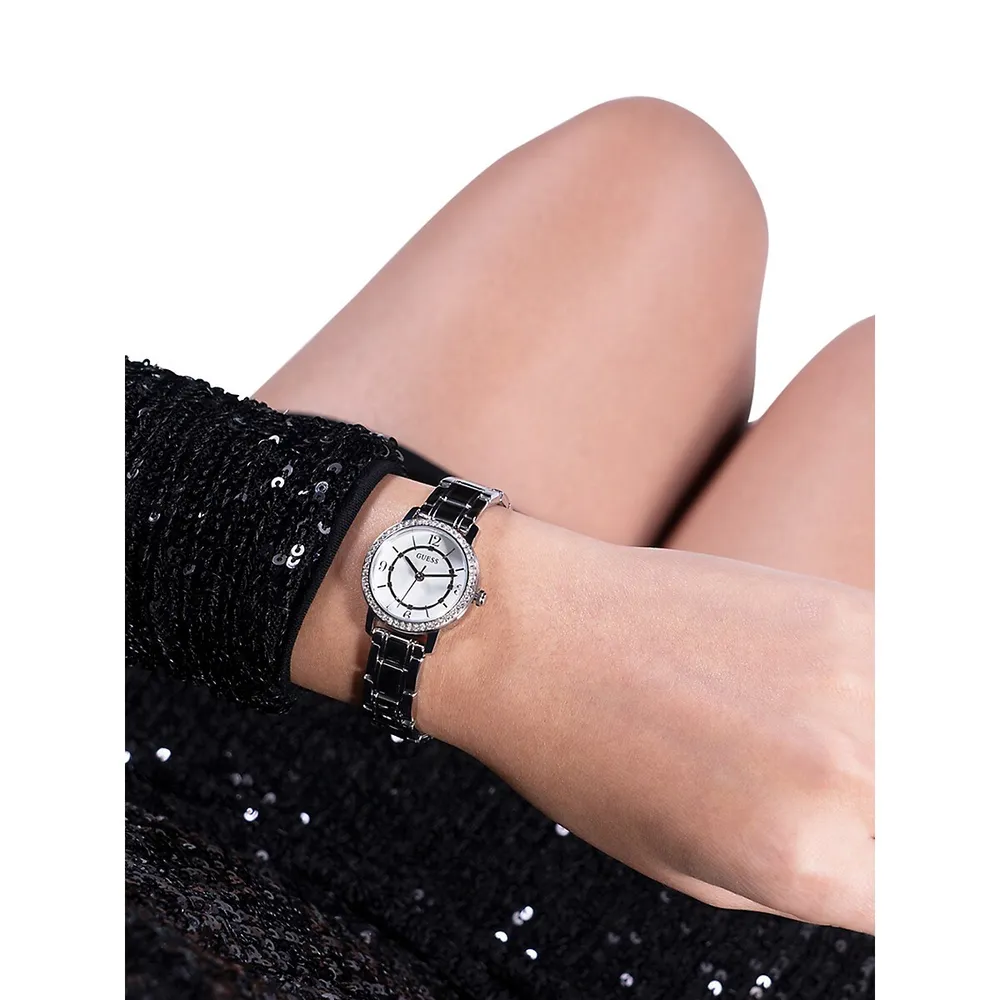 Silvertone Stainless Steel Bracelet Watch GW0468L1