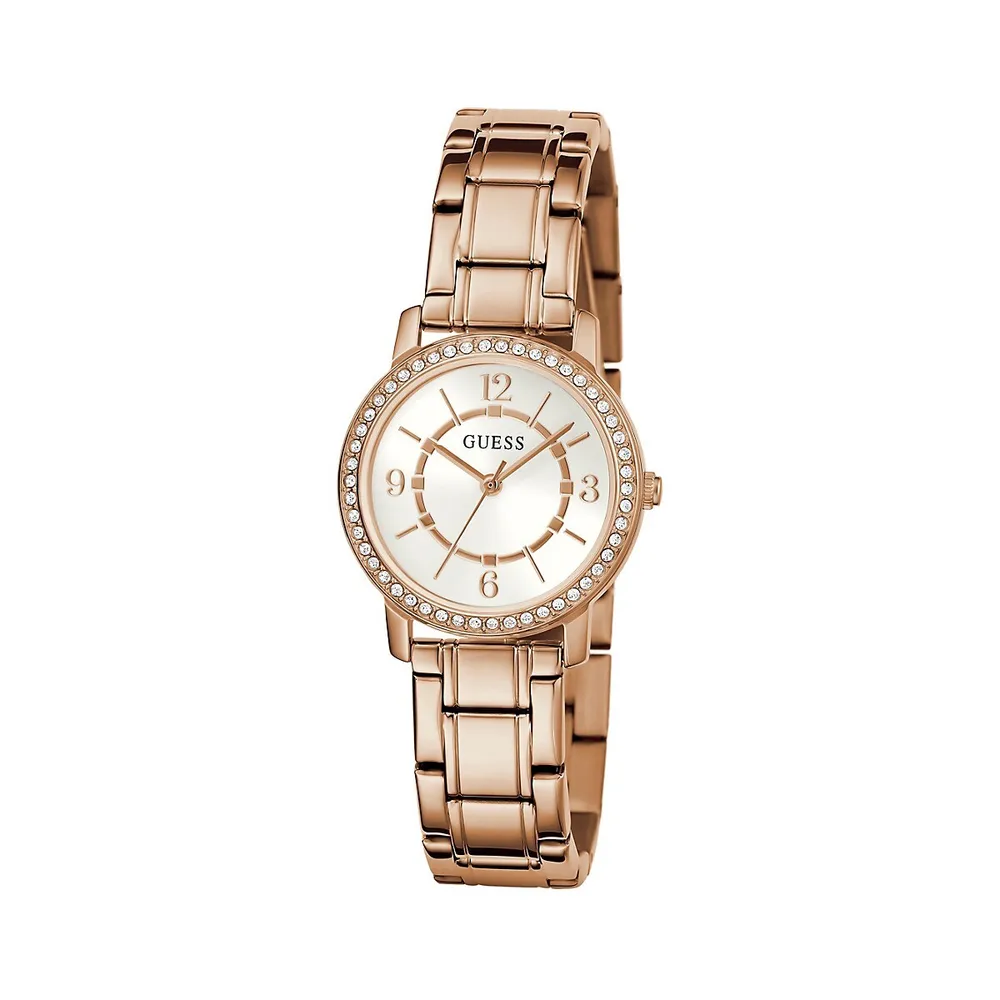 Rose Goldtone Stainless Steel Bracelet Watch GW0468L3