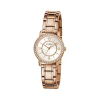 Rose Goldtone Stainless Steel Bracelet Strap Ladies Dress Watch GW0468L3