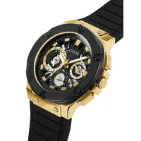 Goldtone Stainless Steel & Silicone Strap Chronograph Watch GW0487G5