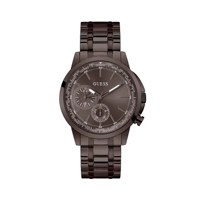 Montre-bracelet chronographe brune GW0490G5