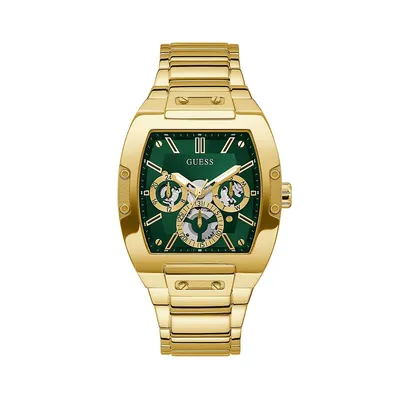 Montre-bracelet chronographe en acier inoxydable doré GW0456G3