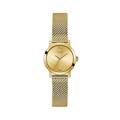 Montre en acier inoxydable à bracelet milanais GW0520L2