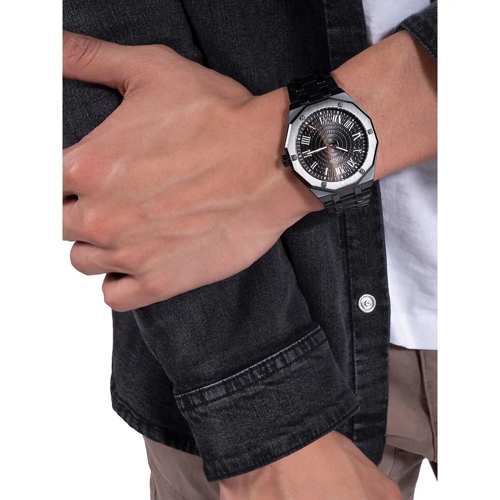 Black Stainless Steel Bracelet Watch GW0575G3