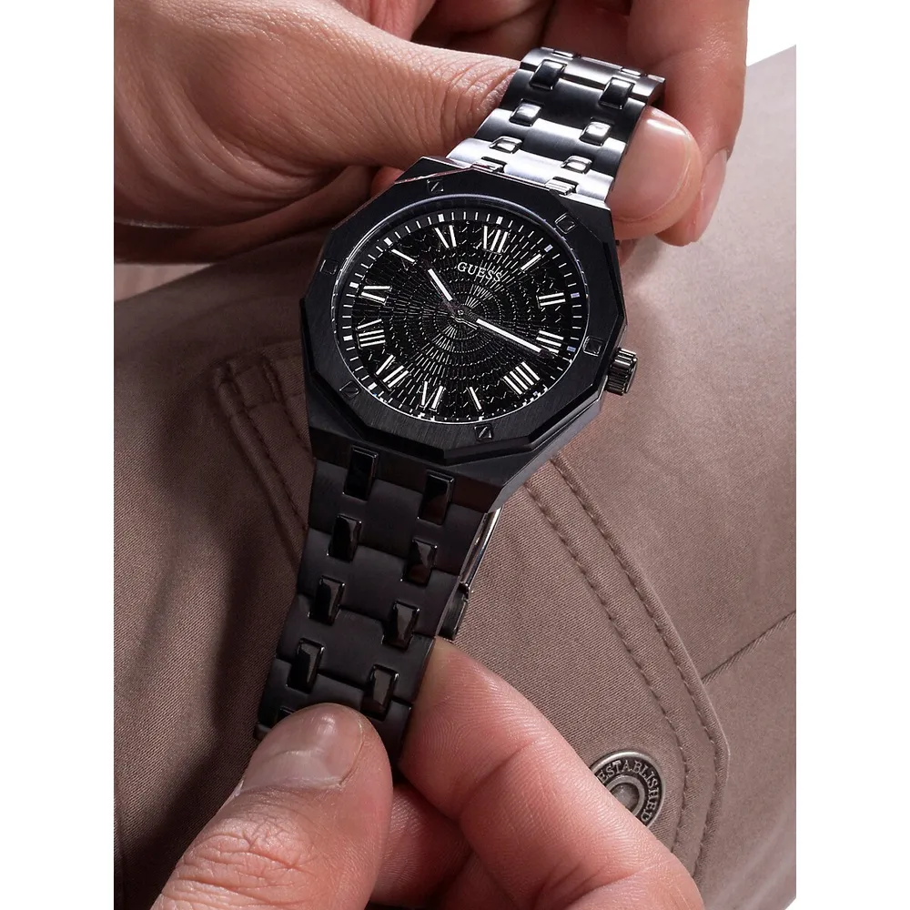 Black Stainless Steel Bracelet Watch GW0575G3