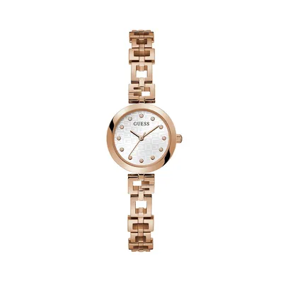 Monogram Rose-Goldtone Bracelet Watch GW0549L3