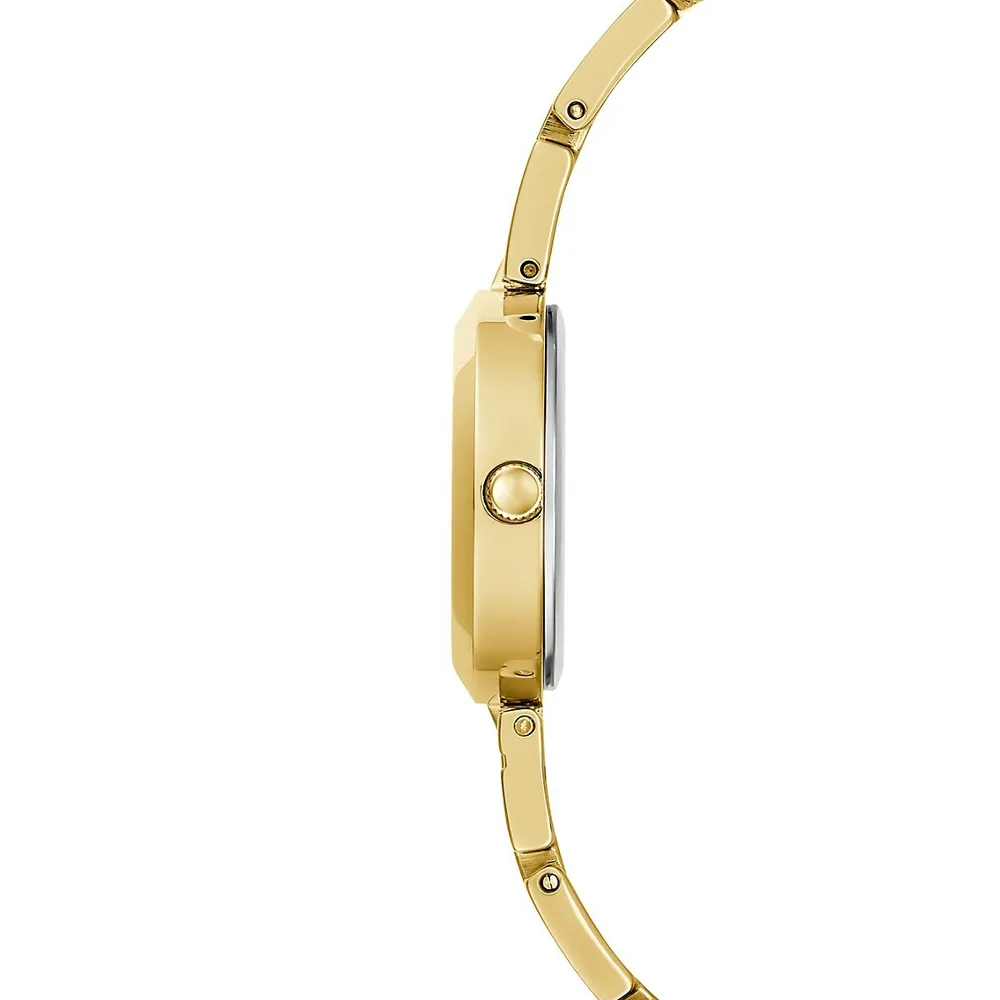 Goldtone Stainless Steel Bracelet Watch GW0549L2