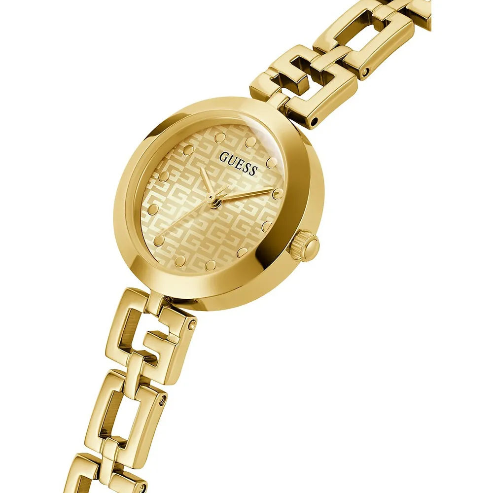 Goldtone Stainless Steel Bracelet Watch GW0549L2