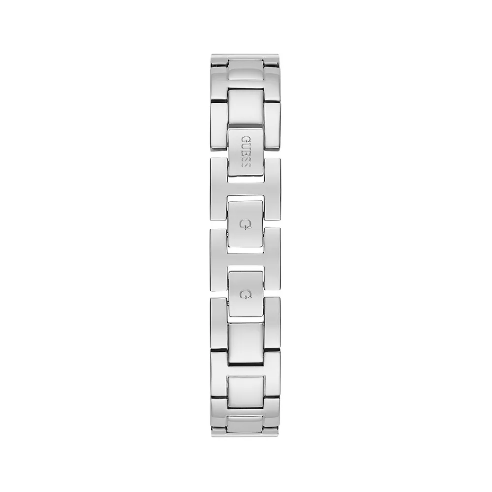 Montre en acier inoxydable avec bracelet à cristaux GW0546I1