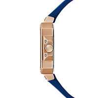 Rose Goldtone Stainless Steel, Crystal & Silicone Strap Watch GW0618L2
