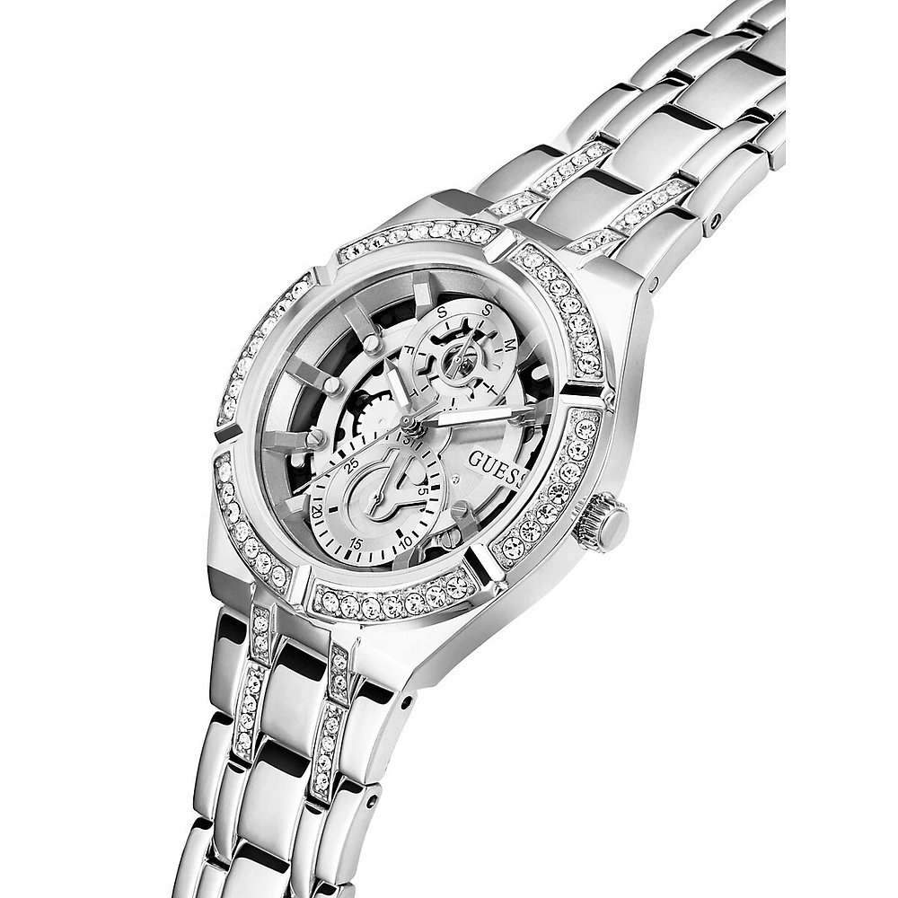 Stainless Steel & Crystal-Embellished Bracelet Watch GW0604L1