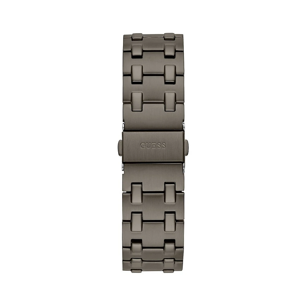 Gunmetal-Tone Stainless Steel Bracelet Watch GW0575G5