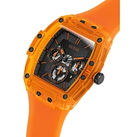 Polycarbonate & Silicone Strap Skeleton-Dial Watch GW0203G10