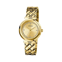 GoldtoneStainless Steel & Crystal Bracelet Watch GW0613L2