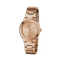 Rose Goldtone Stainless Steel & Crystal Bracelet Watch GW0615L3