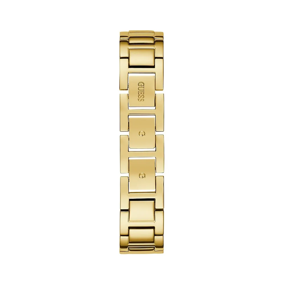 Goldtone Stainless Steel & Crystal Bracelet Watch GW0603L2