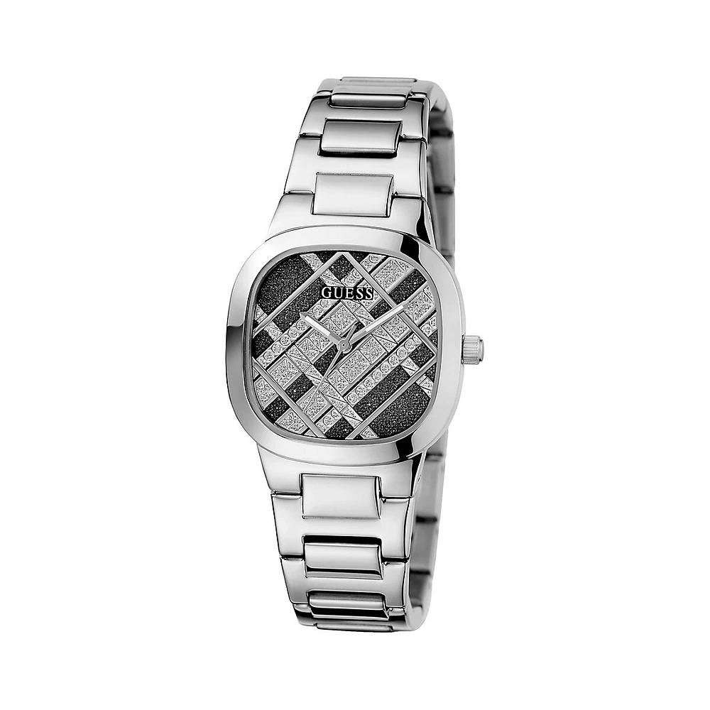 Stainless Steel & Glitz Bracelet Watch GW0600L1