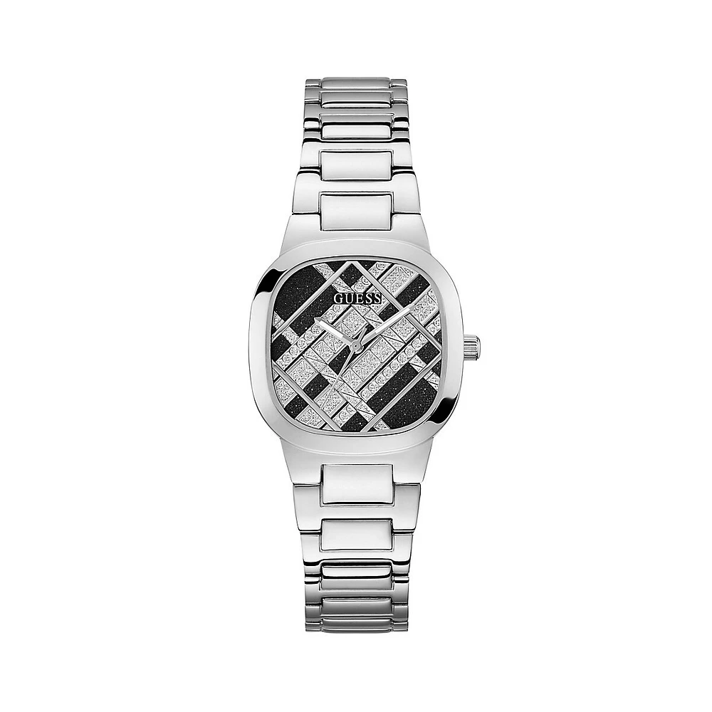 Stainless Steel & Glitz Bracelet Watch GW0600L1