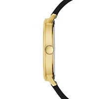 Goldtone Stainless Steel & Silicone Strap Watch GW0625G2