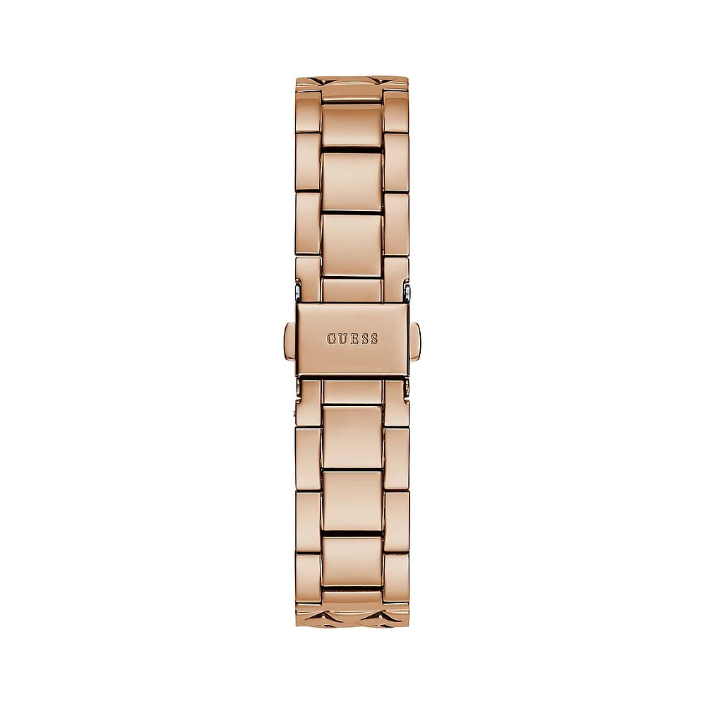 Rose GoldtoneStainless Steel & Crystal Bracelet Watch GW0613L3
