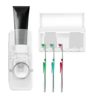 Automatic Toothpaste Dispenser With 5 Toothbrush Holder Set