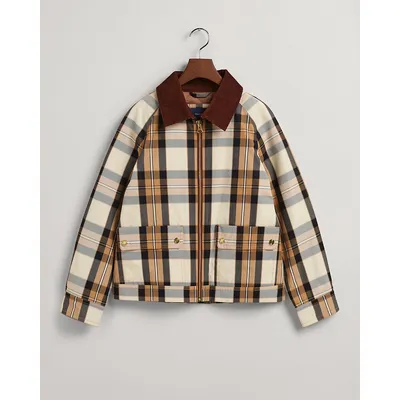 D1. Checked Cropped Jacket