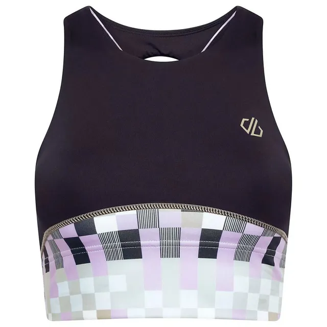 Dare 2B Womens/ladies Henry Holland Mingle Checkerboard Sports Bra