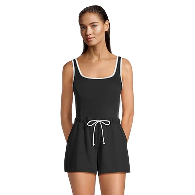 Sport Jogger One-Piece Beachwear Swimsuit