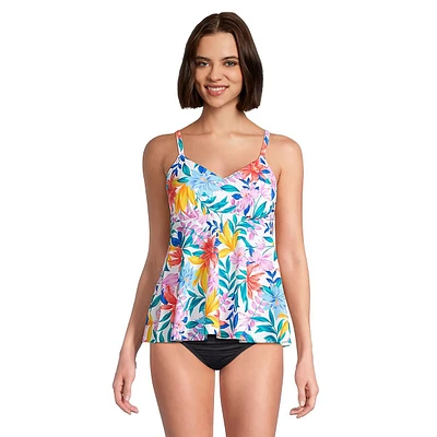 Tropbreez Floral Tankini Swim Top