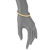 Goldtone Stone Hinged Bracelet