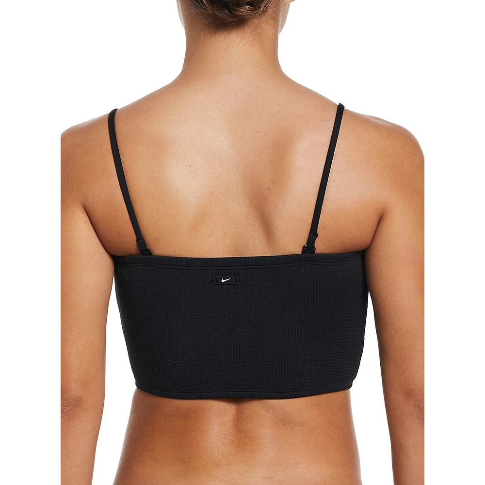 Elevated Essential Medium-Coverage Bandeau Midkini Top