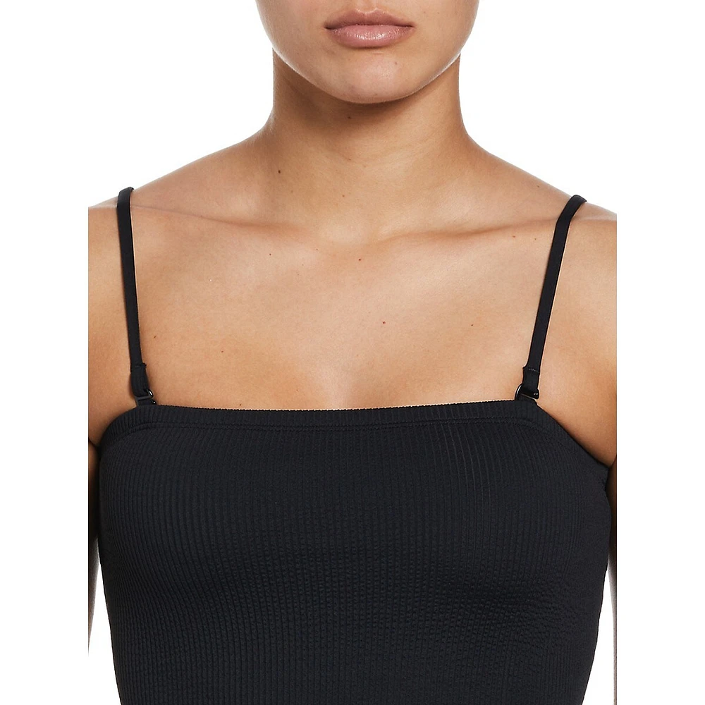 Elevated Essential Medium-Coverage Bandeau Midkini Top