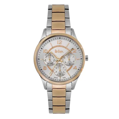 Ladies Lc06931.530 Multi-function Silver Watch With A Two Tone Metal Band And A Silver Dial