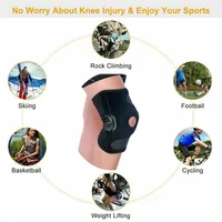 Hinged Knee Brace Adjustable Open Patella Support Swollen Tendon Ligament ACL