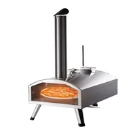 12" Dual Fuel (gas And Wood Pellets) Pizza Oven With Rotating Stone