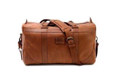 Duffel Bag in Leather Heritage Brown