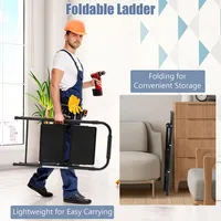 2 Step Ladder Folding Step Stool 330lbs Capacity With Anti-slip Pedal & Handle