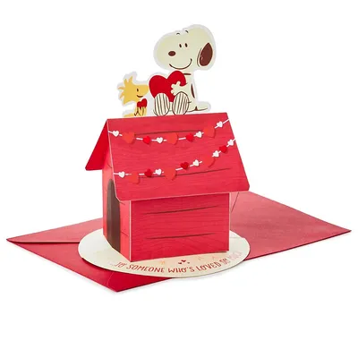 Paper Wonder Peanuts Pop Up Valentines Day Card (Snoopy And Woodstock)