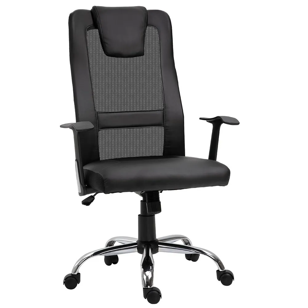 High Back Mesh Office Chair With Padded Headrest