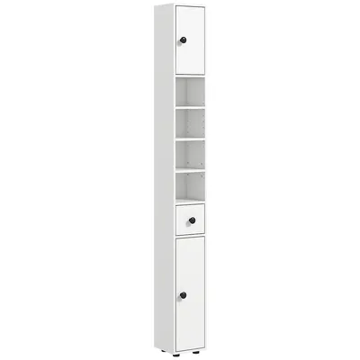 Tall Bathroom Storage Cabinet, Toilet Paper Cabinet, White