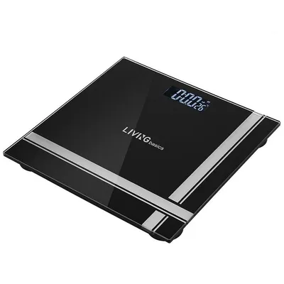 Bathroom Scale Digital Body Weight Glass Scale, Step-on Technology, Temperature Display 396lb /180kg