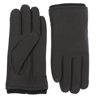 Nicci Mens - Goatskin Leather Glove With Knit Cuff