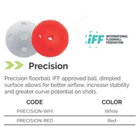 Precision Floorball Ball - Dimpled Surface