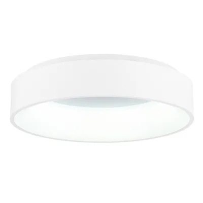 Arenal Led Drum Shade Flush Mount With White Finish